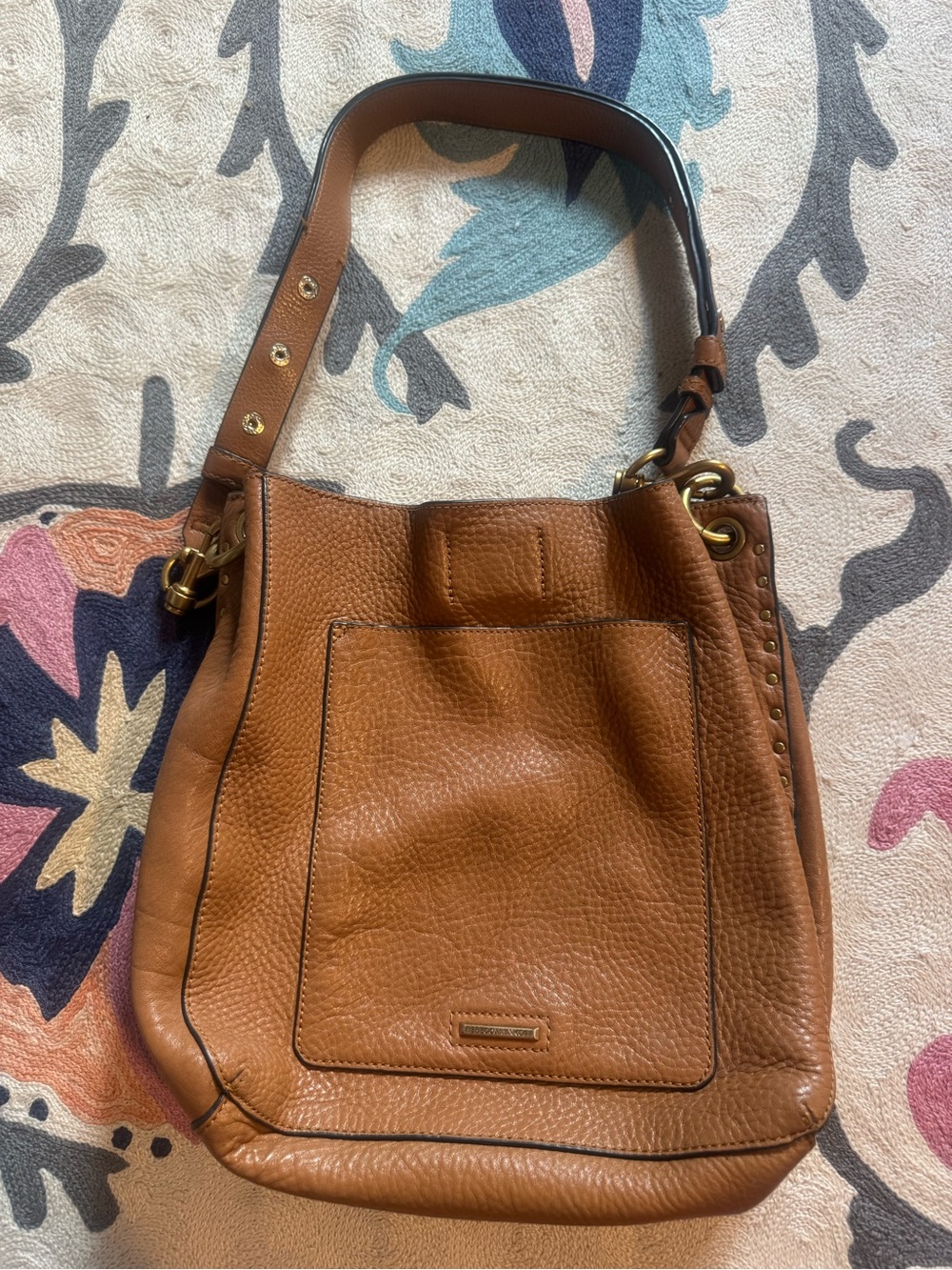 Rebecca Minkoff Classic Tan Leather Shoulder Bag